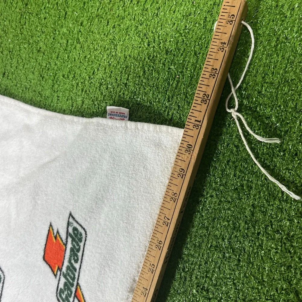 Vintage 80s 90s Gatorade Sideline Towel Bolt Logo  Professional USA 31x14 Cotton